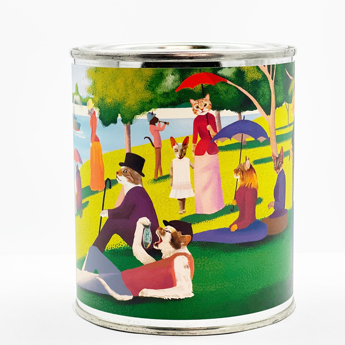 Cats In The Park Custom Candle