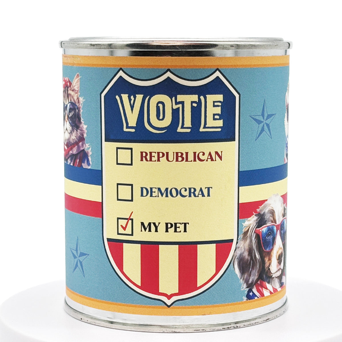 Vote My Pet Custom Candle