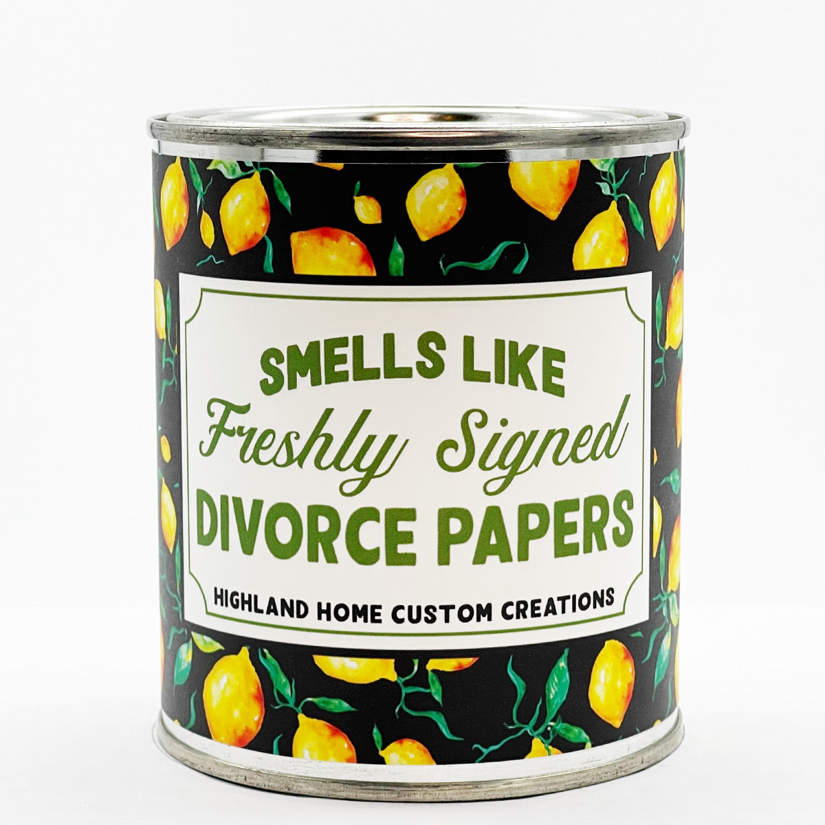 Divorce Papers Custom Candle