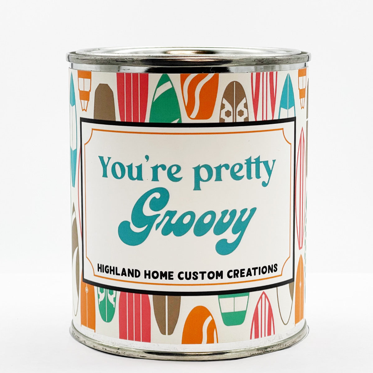 Pretty Groovy Custom Candle