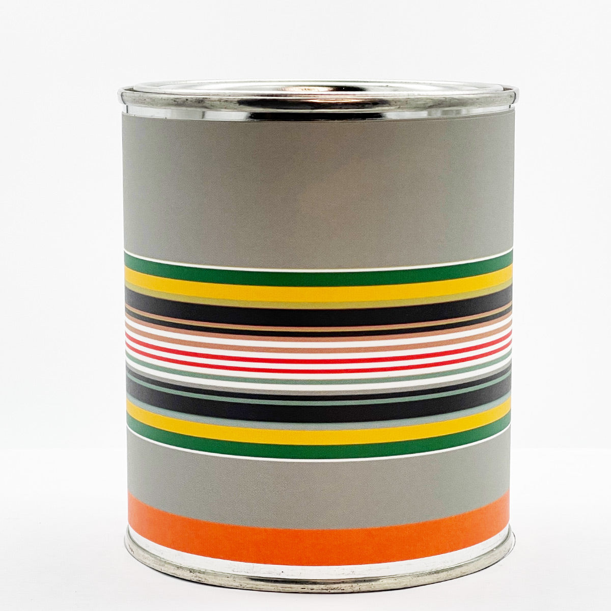 Gray Stripes Custom Candle