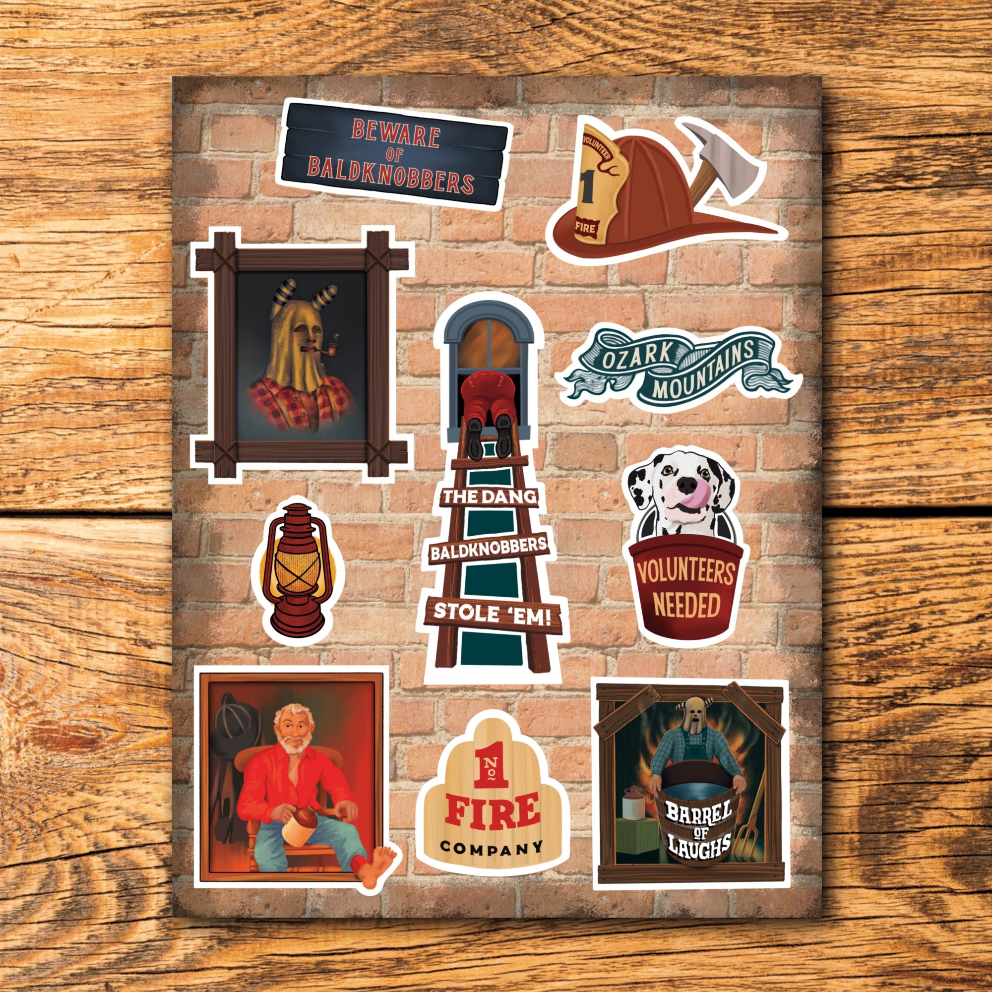 Fire In The Hole – Sticker Sheet (8×10)